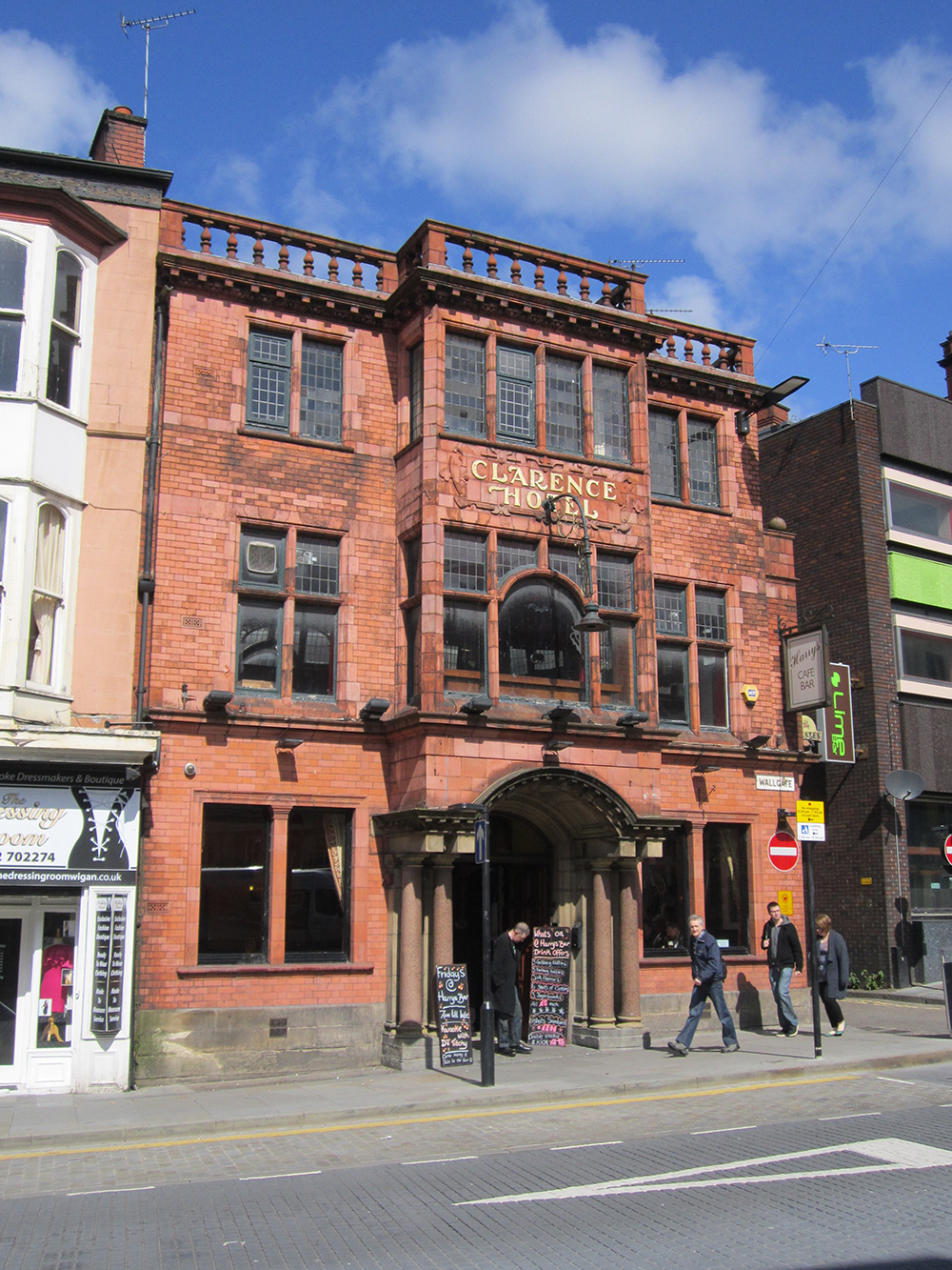 Front of Harry's Bar Wigan