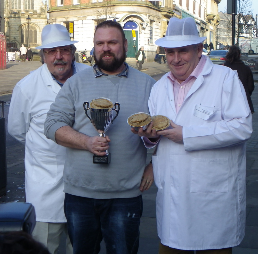 World Pie Eating Champion at Harry's Bar Wigan